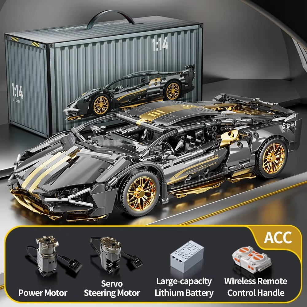 FK937 1:14 RC Supercar Building Blocks Kit