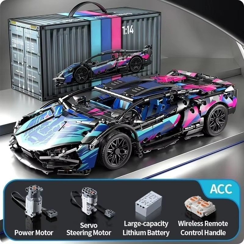 FK937 1:14 RC Supercar Building Blocks Kit