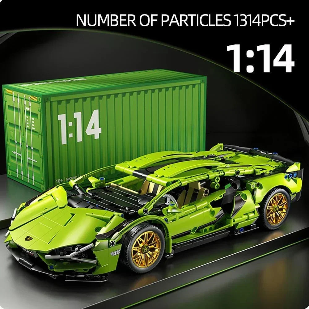 FK937 1:14 RC Supercar Building Blocks Kit