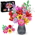 Flower Bouquet Building Set with 18 Blooms