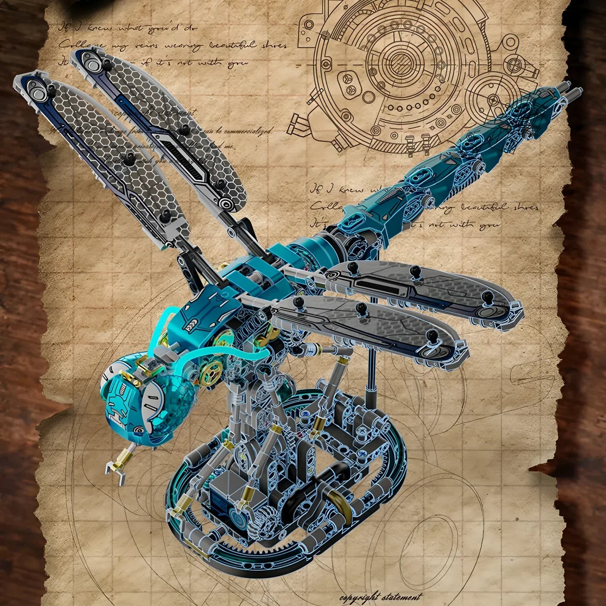 Mechanical Dragonfly Building Blocks Set