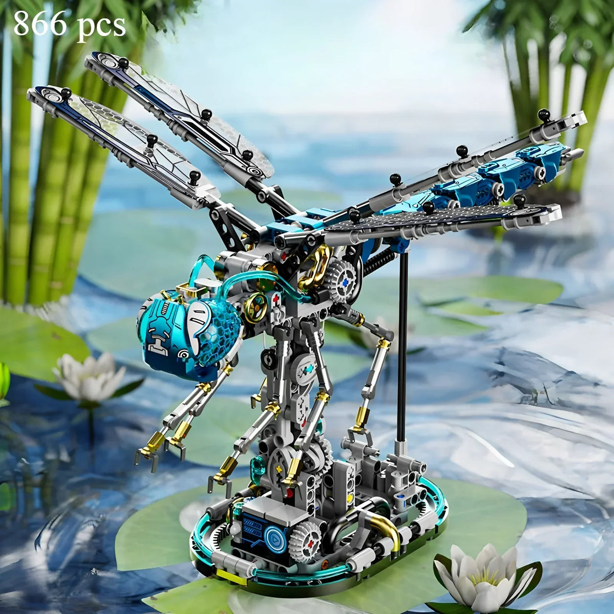Mechanical Dragonfly Building Blocks Set