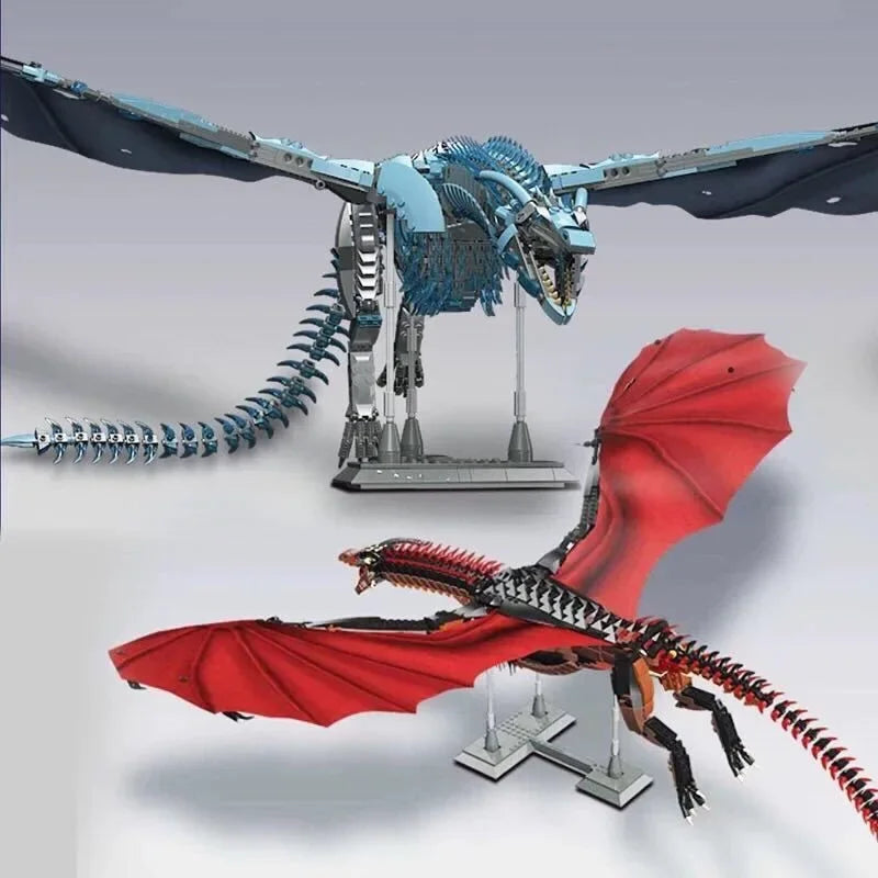 Mechanical Giant Dragon Building Blocks Set