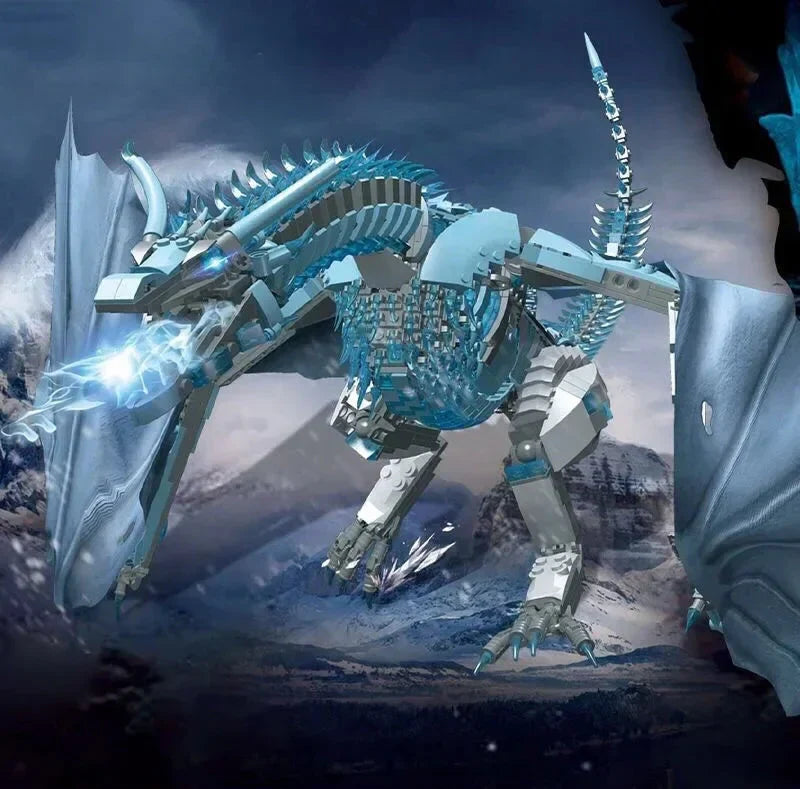 Mechanical Giant Dragon Building Blocks Set