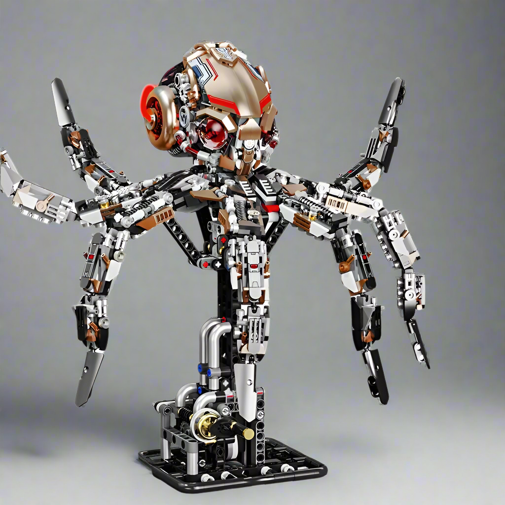 Mechanical Octopus Building Blocks Set