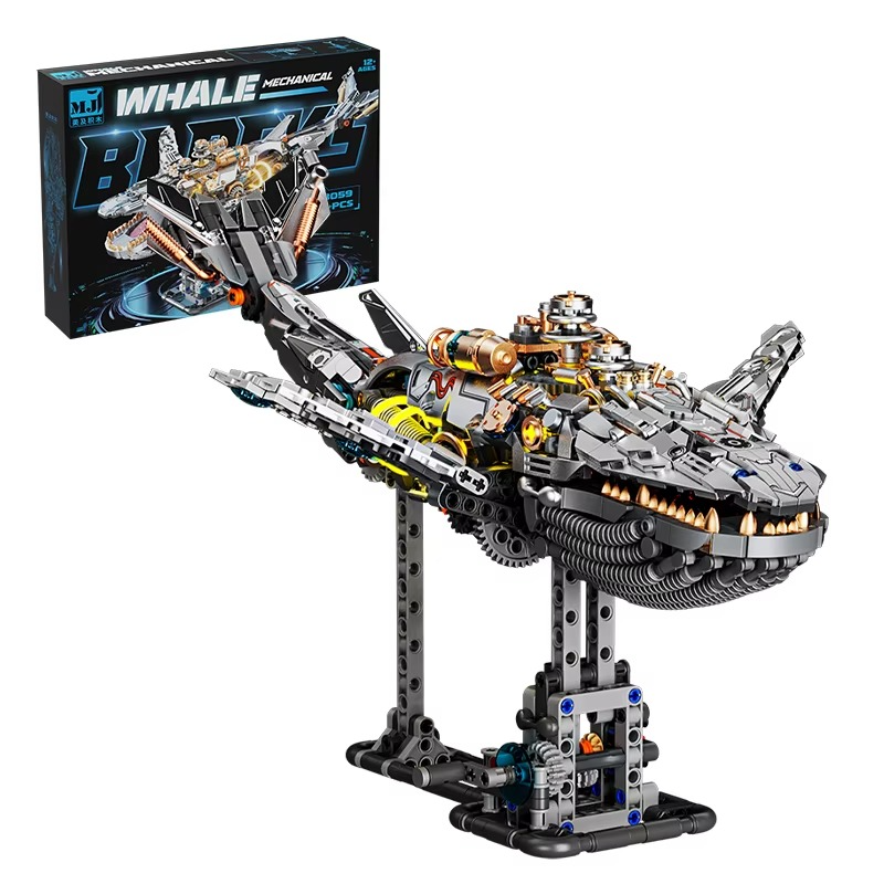 Mechanical Whale Building Blocks Set