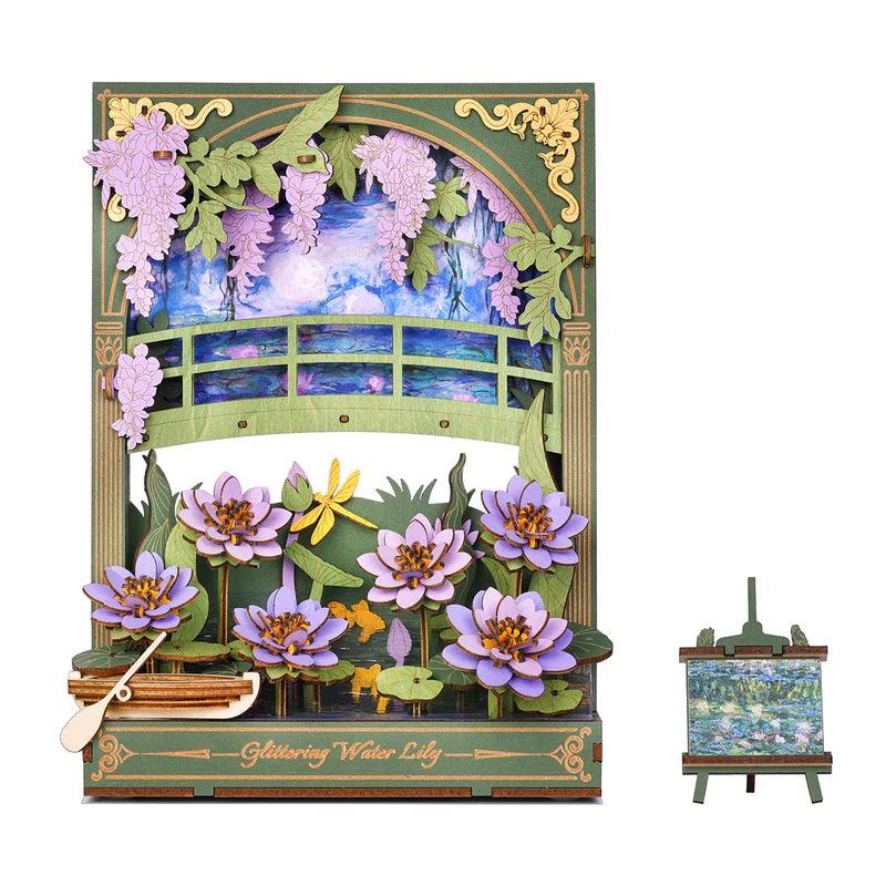 Monet's Garden 3D Wooden Puzzle with LED Lighting