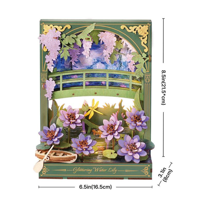 Monet's Garden 3D Wooden Puzzle with LED Lighting