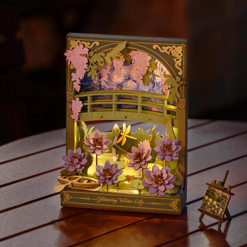 Monet's Garden 3D Wooden Puzzle with LED Lighting