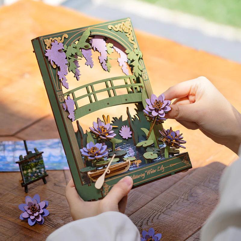 Monet's Garden 3D Wooden Puzzle with LED Lighting