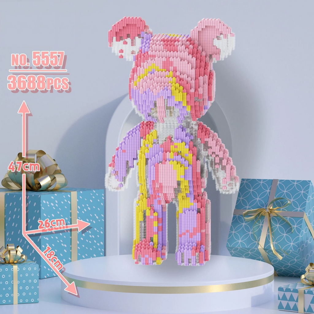 3688-Piece Oversized Bear Building Blocks Set