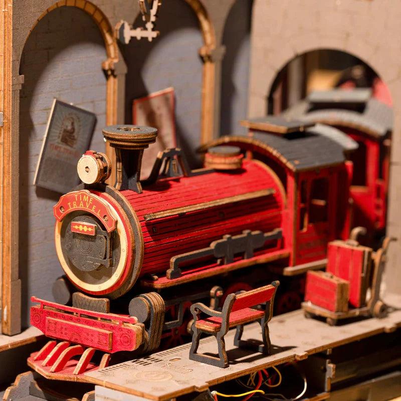 Time Travel Railway DIY Book Nook Kit with LED
