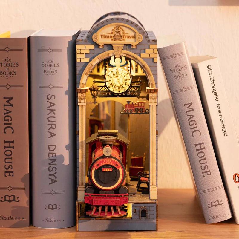 Time Travel Railway DIY Book Nook Kit with LED