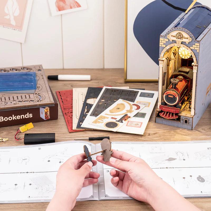 Time Travel Railway DIY Book Nook Kit with LED