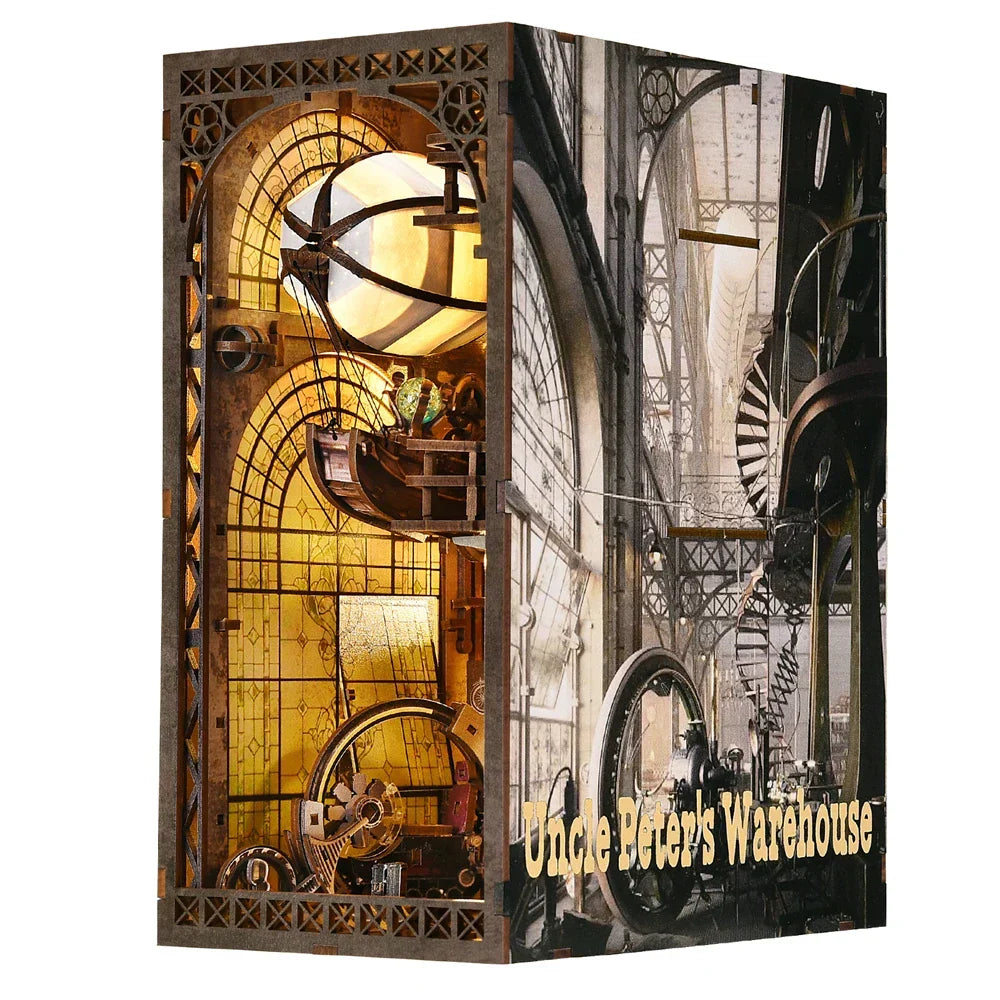 Uncle Peter's Steampunk Warehouse Book Nook