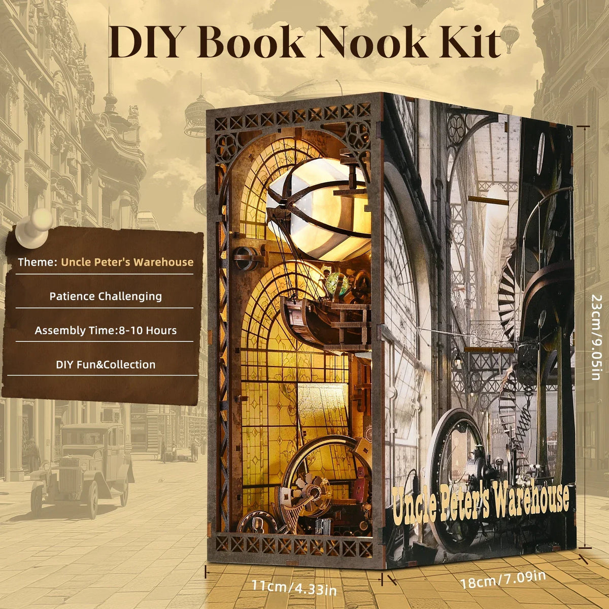 Uncle Peter's Steampunk Warehouse Book Nook