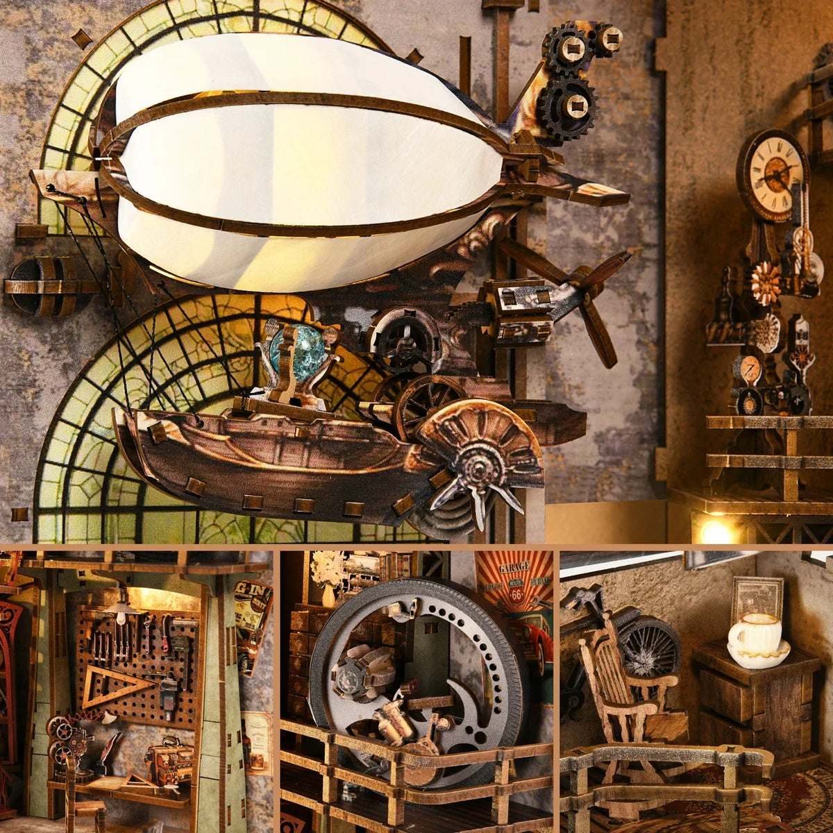 Uncle Peter's Steampunk Warehouse Book Nook