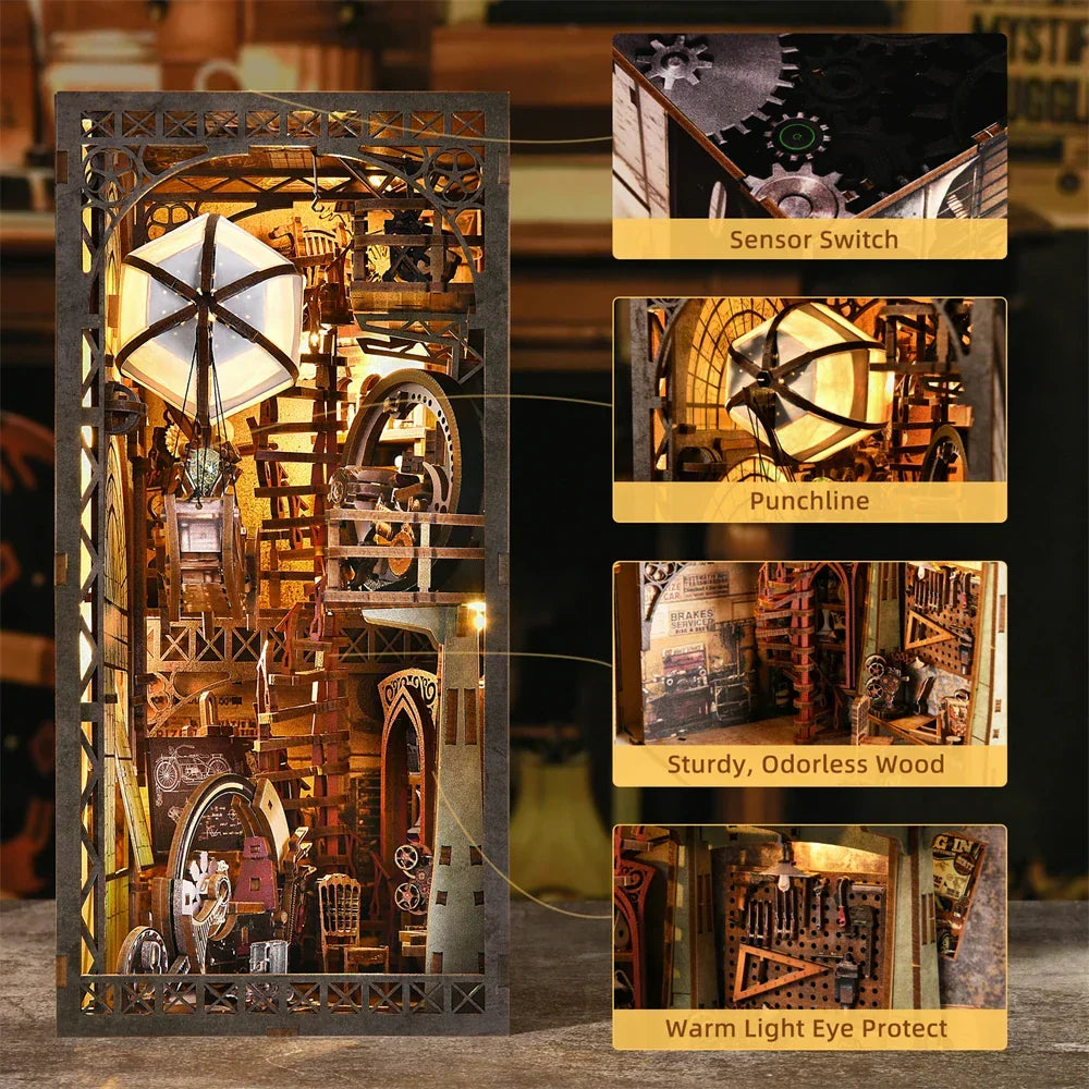 Uncle Peter's Steampunk Warehouse Book Nook