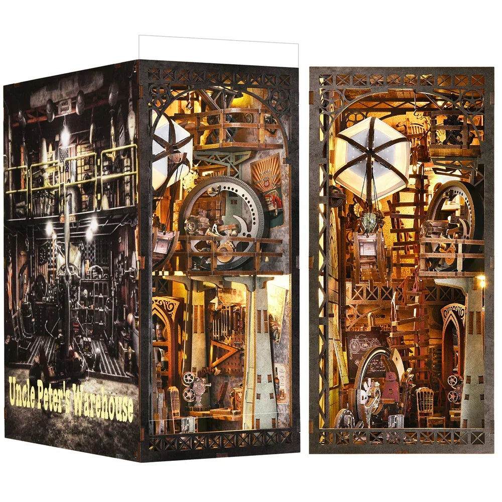 Uncle Peter's Steampunk Warehouse Book Nook