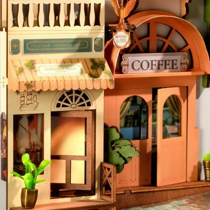 Venice Canal Book Nook Kit with LED Lights