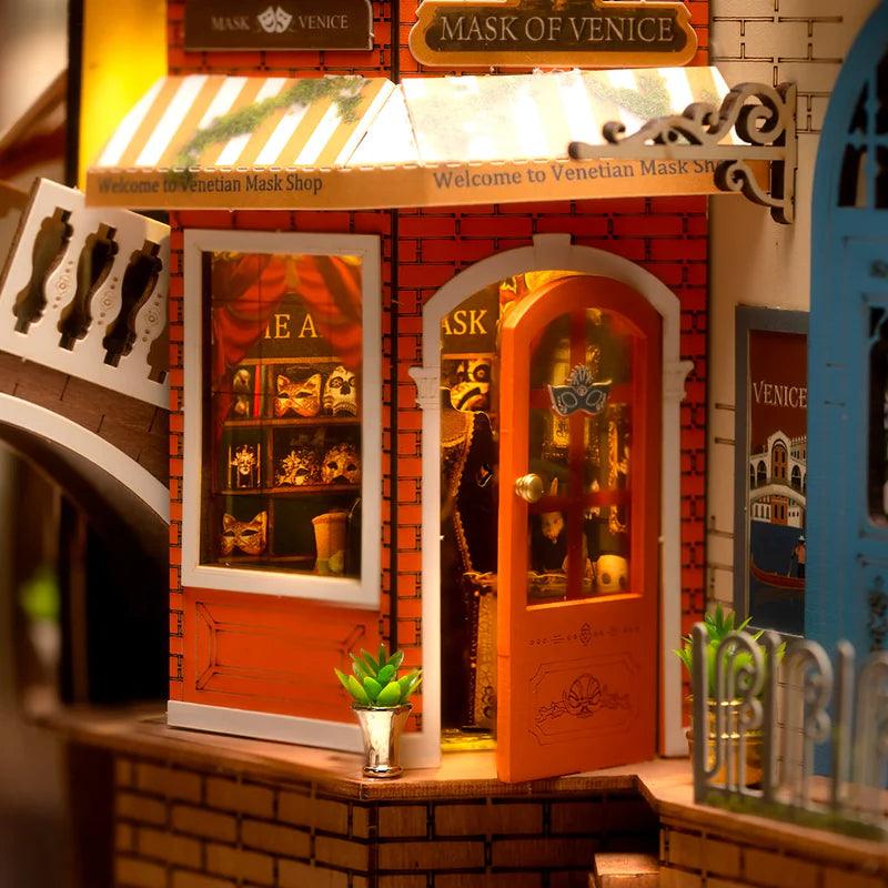 Venice Canal Book Nook Kit with LED Lights