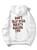 Kapuzenpullover mit Slogan-Rückenprint