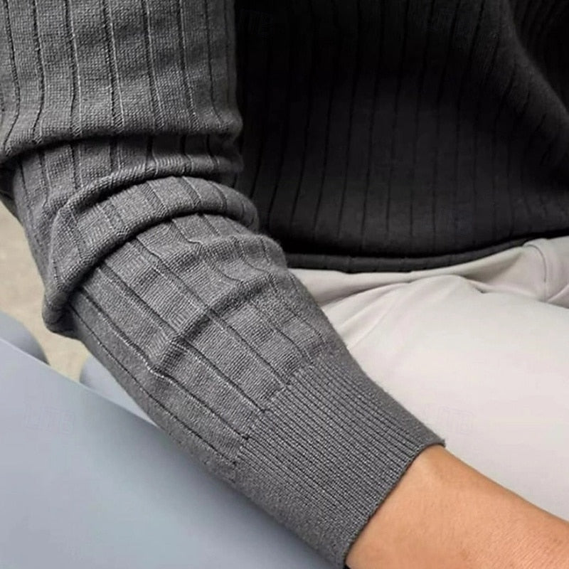 Declan | Gerippter Henley-Pullover