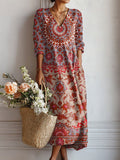 Zella | Klassisches, geometrisches Alltagskomfort-Kleid