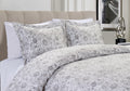 Elegant Comfort 3-Piece Paisley Printed Duvet Cover Set - Comforter Cover with Button Closure