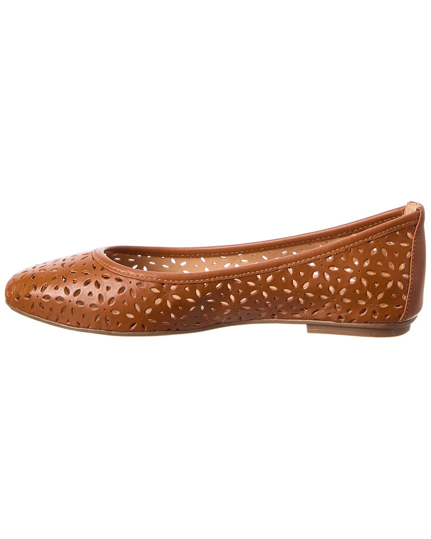 French Sole Leyla Laser Cut Leather Flat
