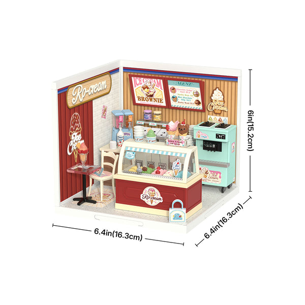 Robotime Rolife Flavorful Ice Cream DIY Miniature House DW018B