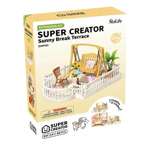 Robotime Rolife Super Creator Extension Pack – Sunny Break Terrace DWP08