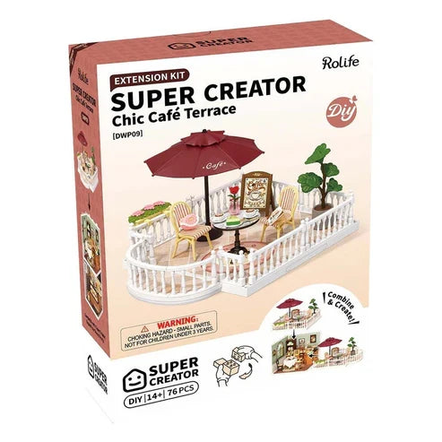 Robotime Rolife Super Creator Extension Pack – Chic Café Terrace DWP09