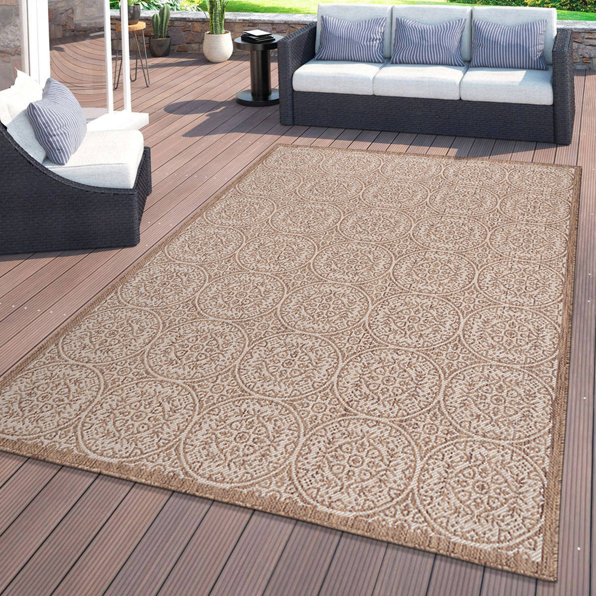 World Rug Gallery Palm Collection 7'10 x10'