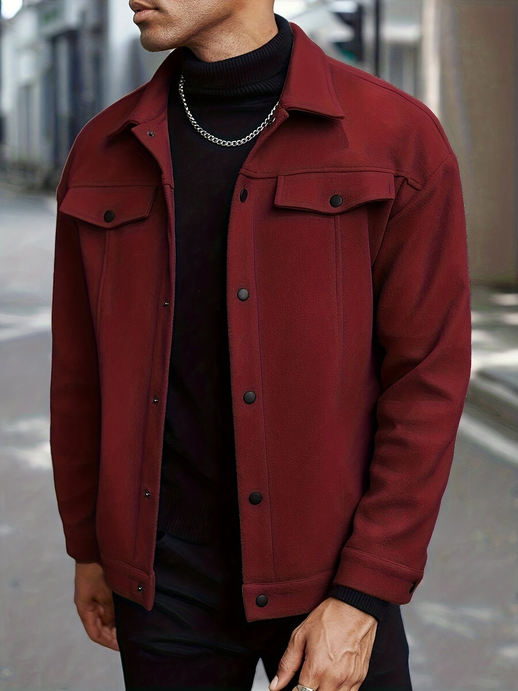 Roderick | Moderne Jacke mit Druckknöpfen