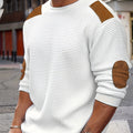Oliver | Elbow-Patch Waffle-Knit Jumper