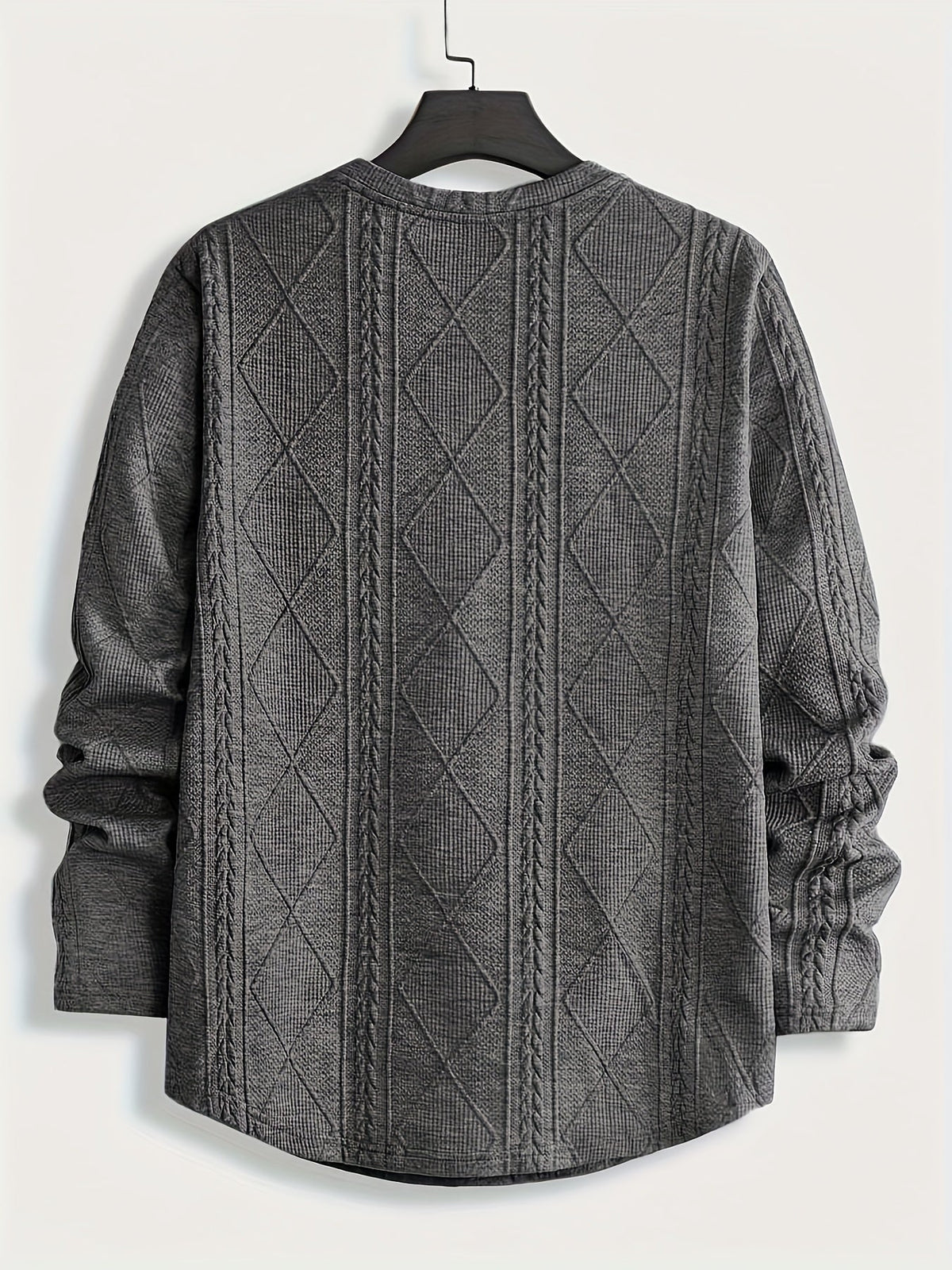 Clifford | Textured Knit-Look Long Sleeve Top