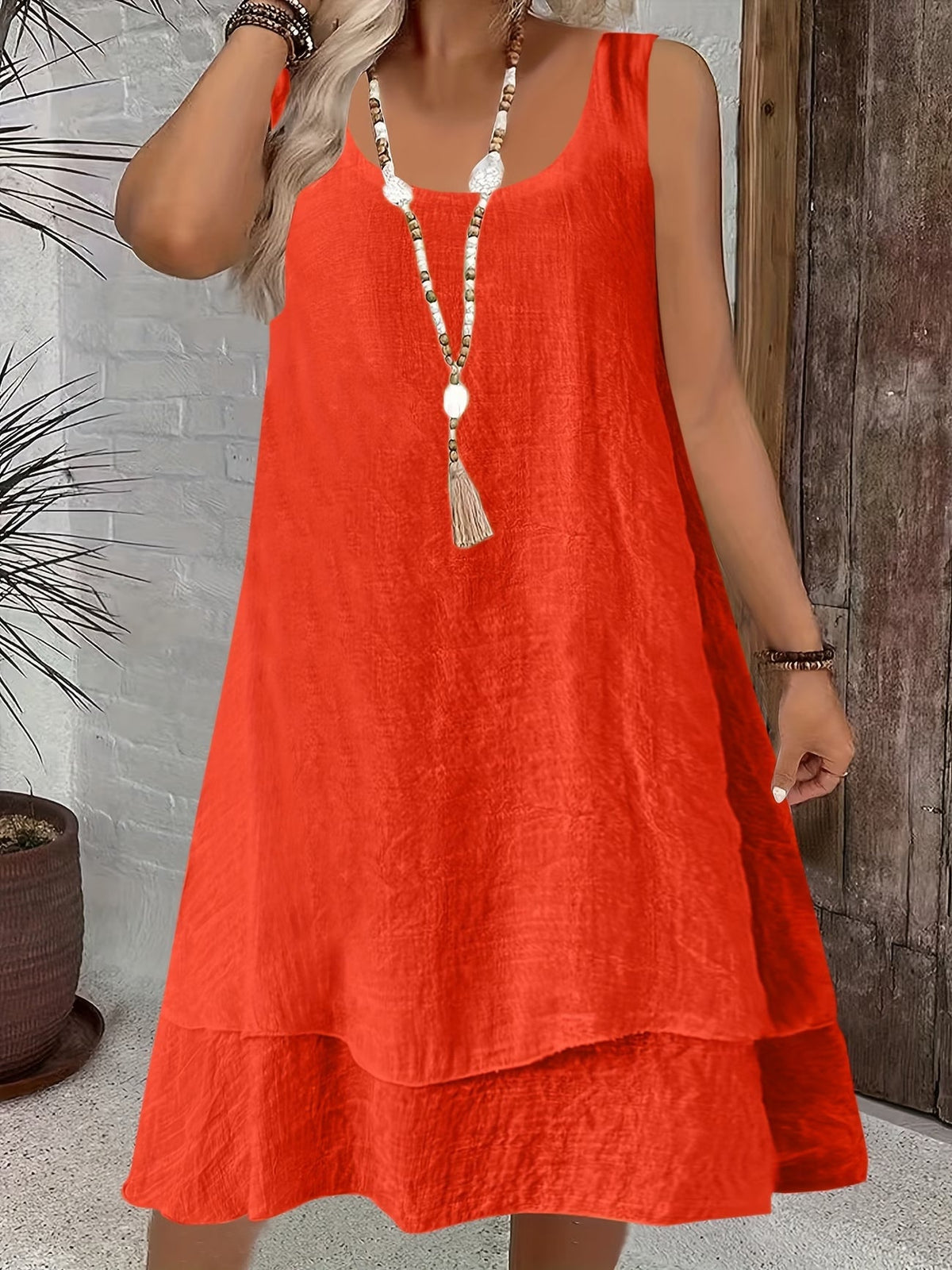 Sorcha | Lässiges lockeres ärmelloses Kleid