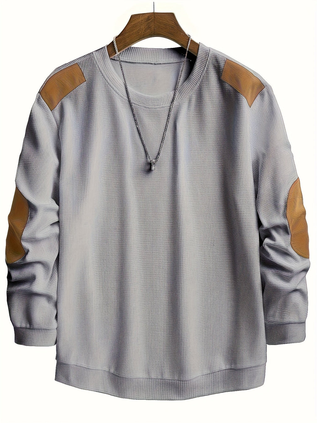 Oliver | Elbow-Patch Waffle-Knit Jumper