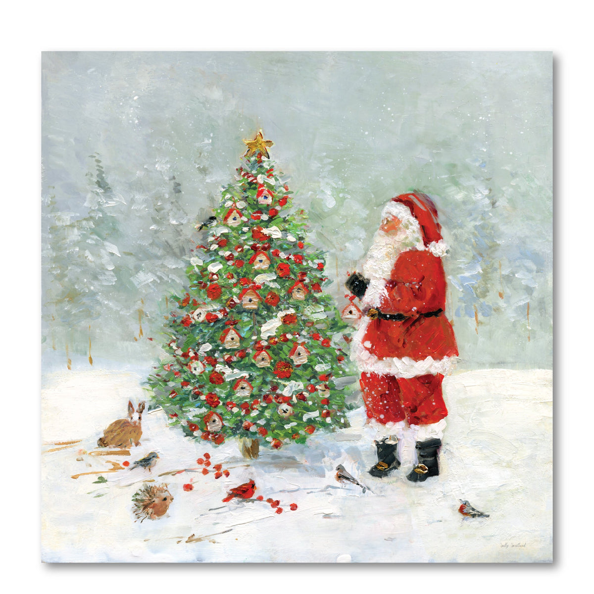 Christmas Sanctuary Gallery-Wrapped Canvas Wall Art