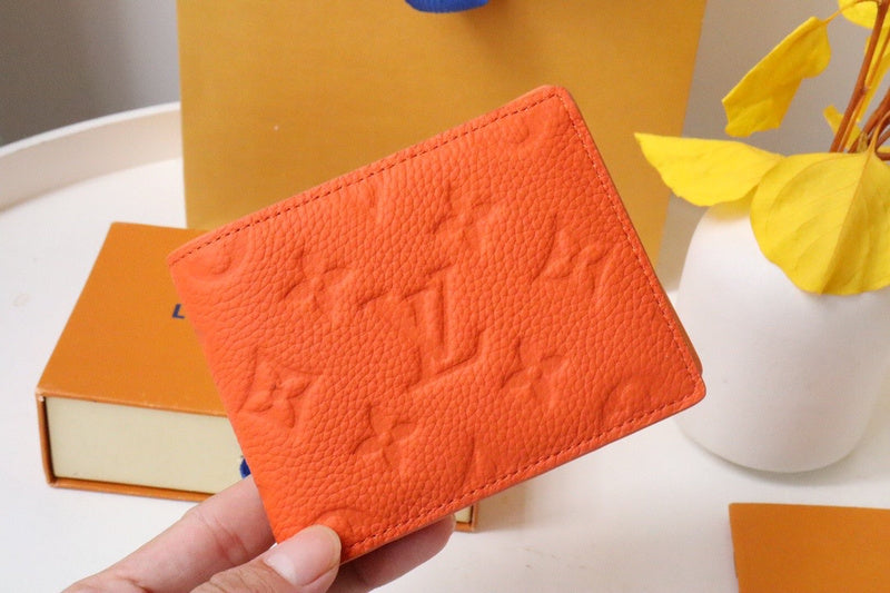 Louis Vuitton Multiple Wallet – Monogram Taurillon Leather Orange