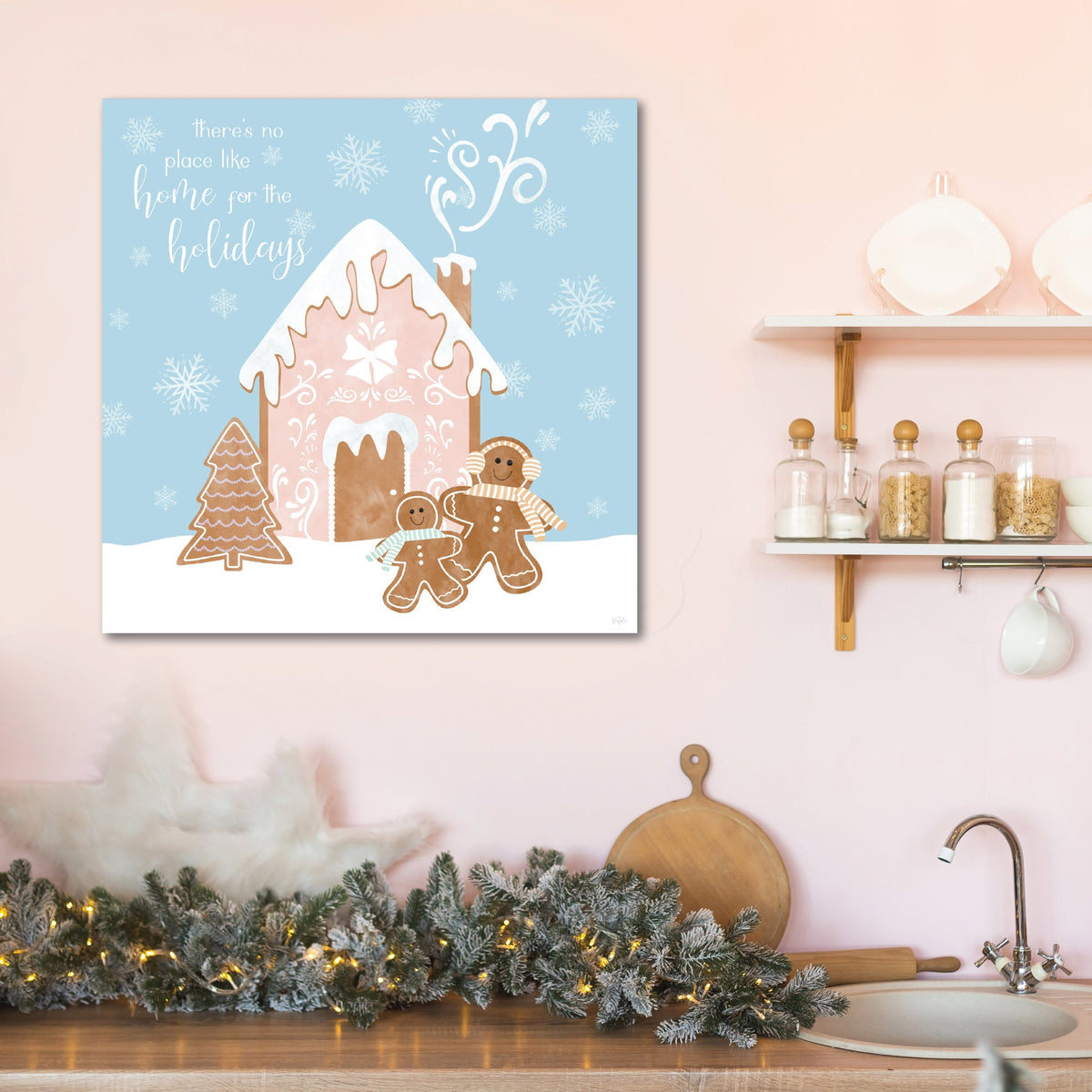 Gingerbread House II Gallery-Wrapped Canvas Wall Art