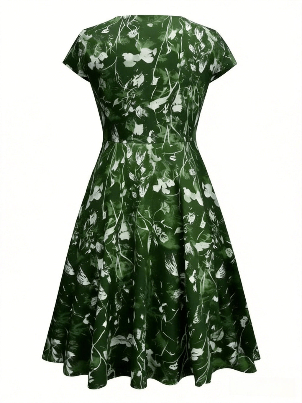 Nadine | Elegantes florales Midikleid