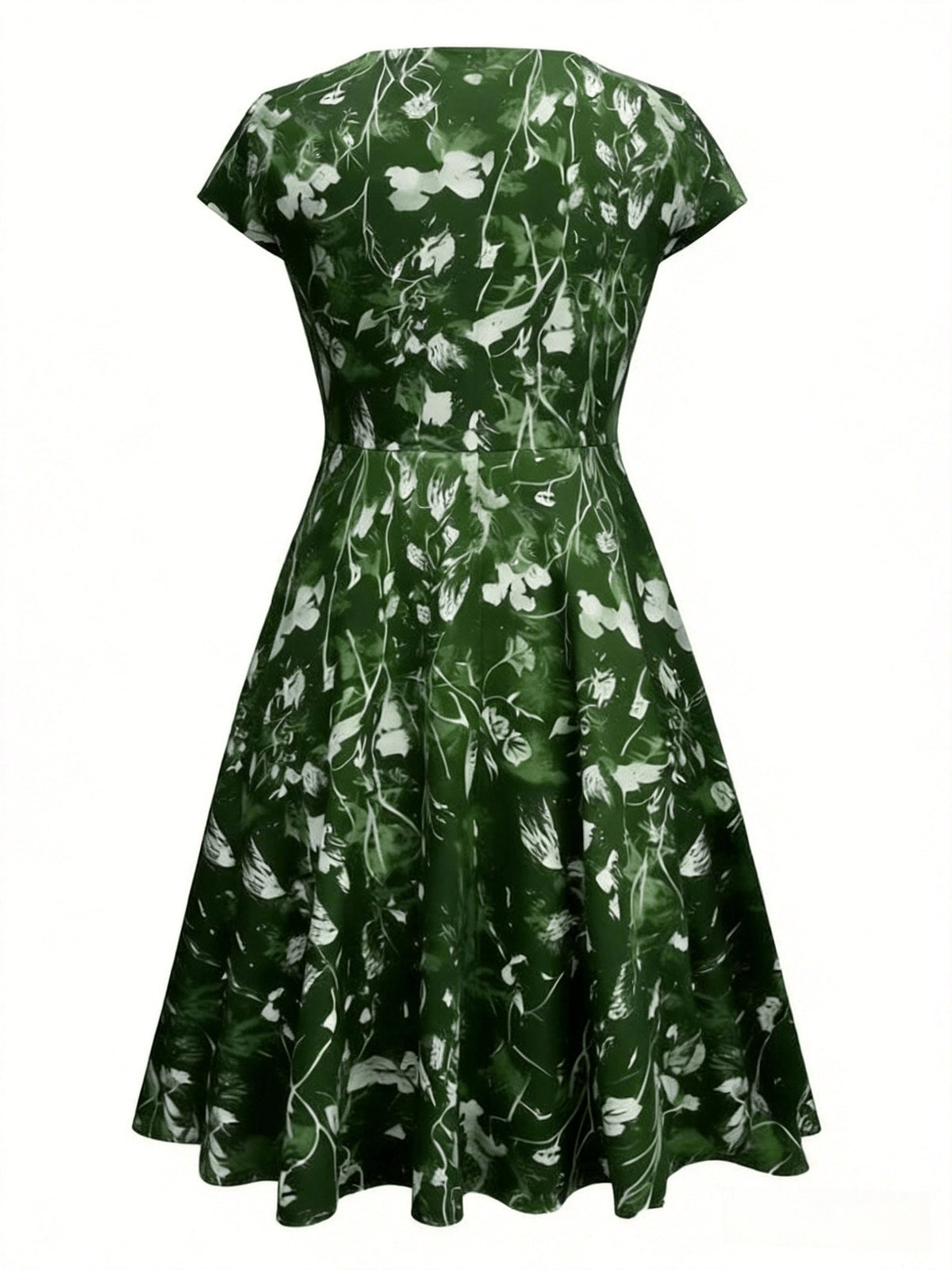 Nadine | Elegantes florales Midikleid