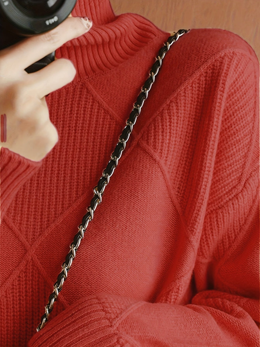 Freya | Strukturierter Rollkragenpullover
