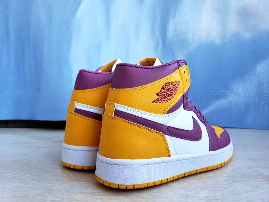 Air Jordan 1 Retro High OG Brotherhood – Purple / Gold