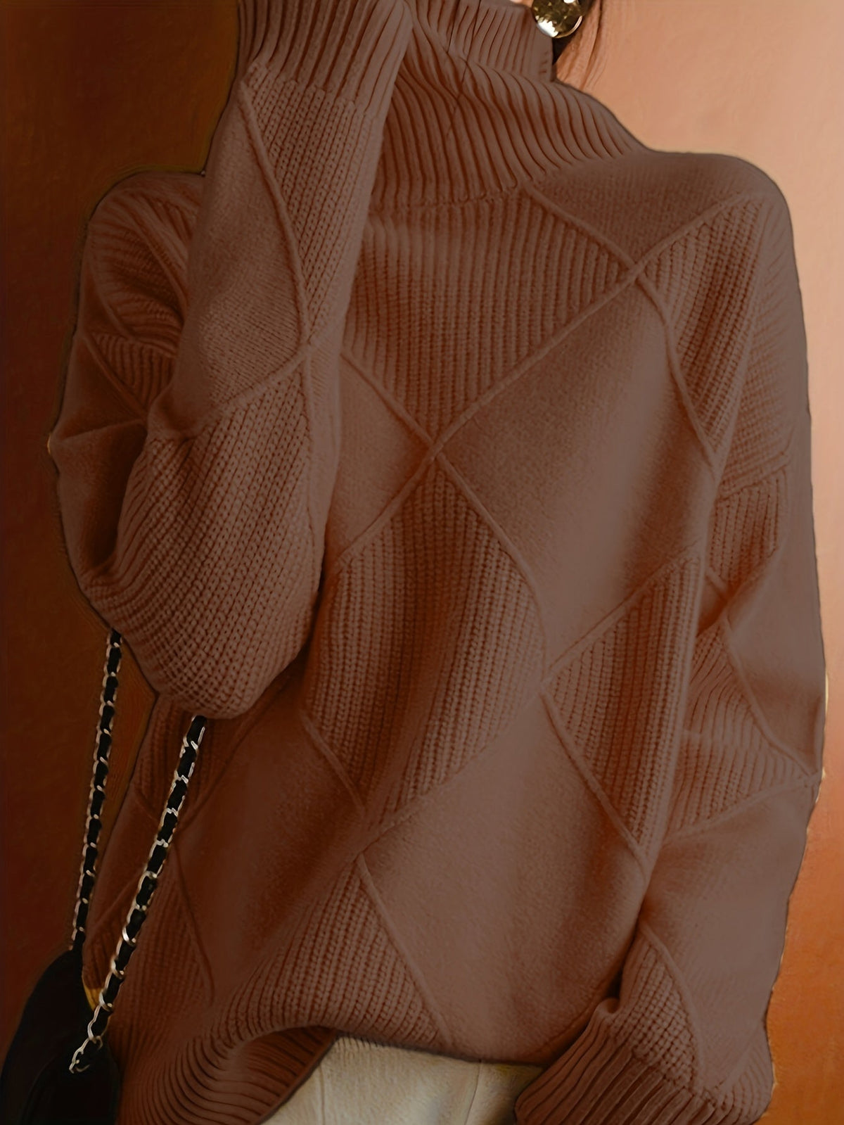 Freya | Strukturierter Rollkragenpullover