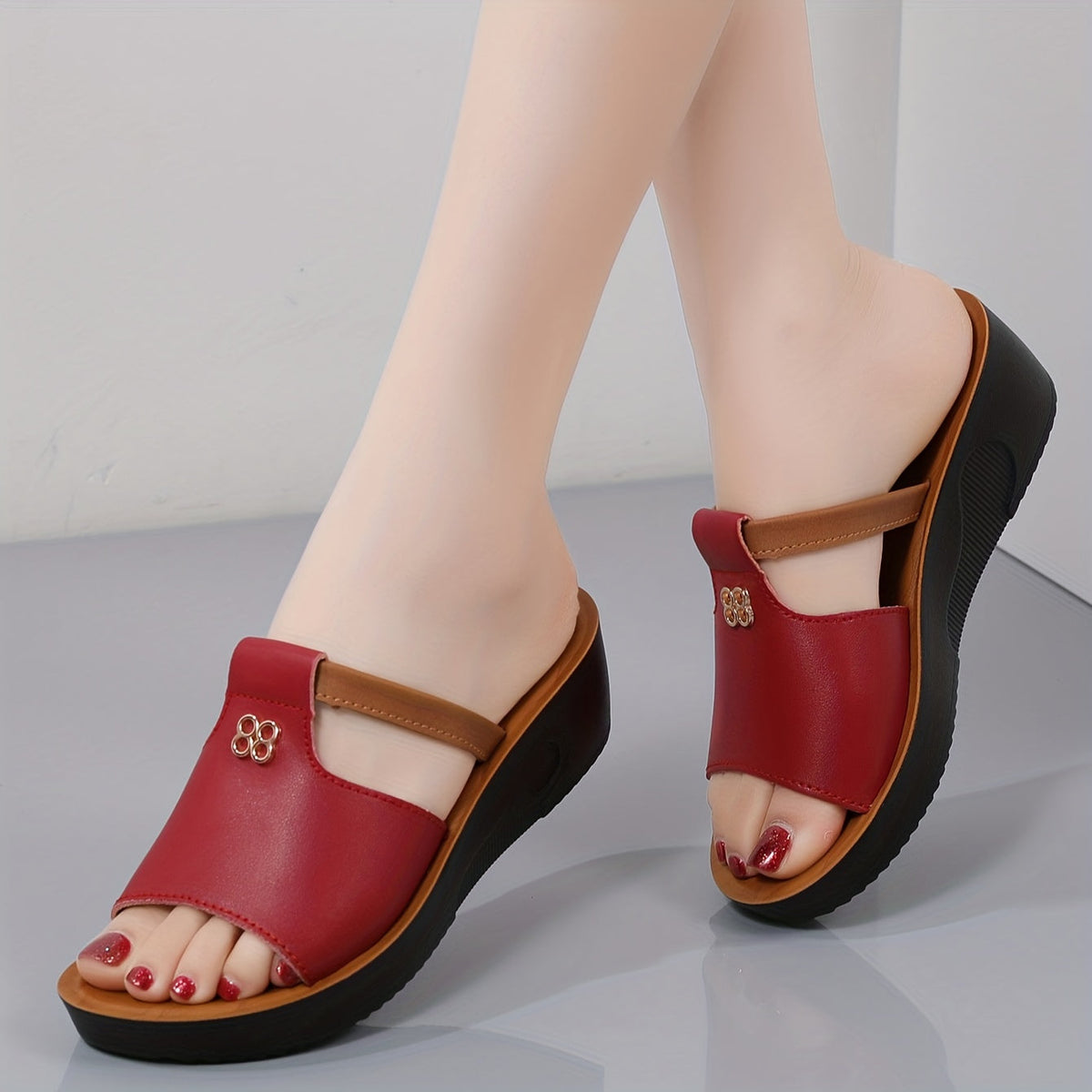 Bernadette | Komfort-Keilsandalen