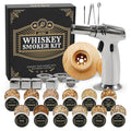 Whiskey Smoker Kit with Torch 26pcs - 12 Wood Chip Flavors, 3 Filters for Entryways, Bedrooms and Living Spaces