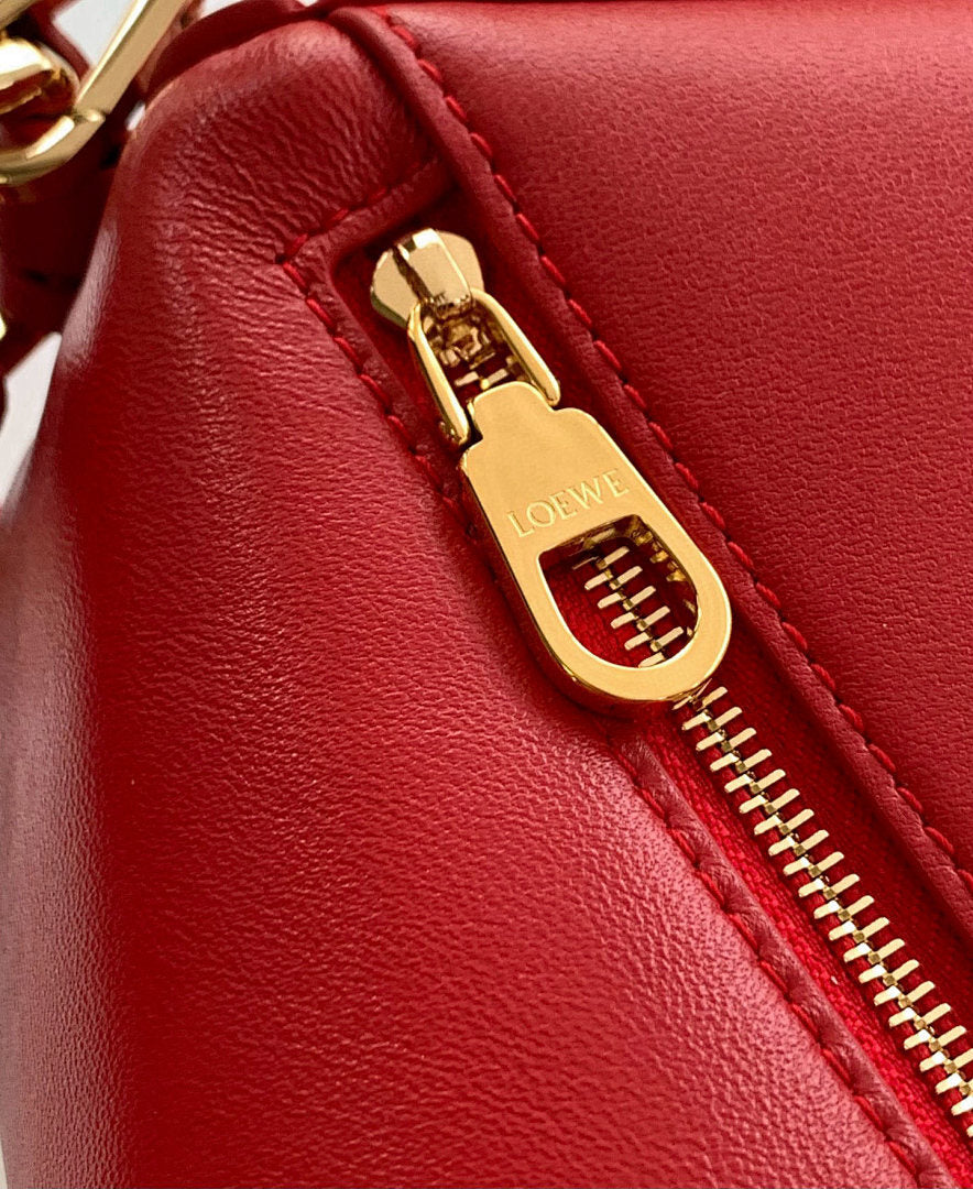 Loewe Puzzle Bag Small – Red Smooth Calfskin Leather Gold Hardware